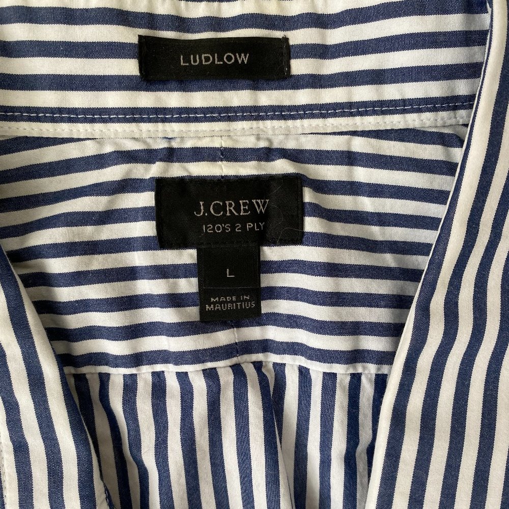 J Crew Ludlow Large dress shirt NEW NEVER USED